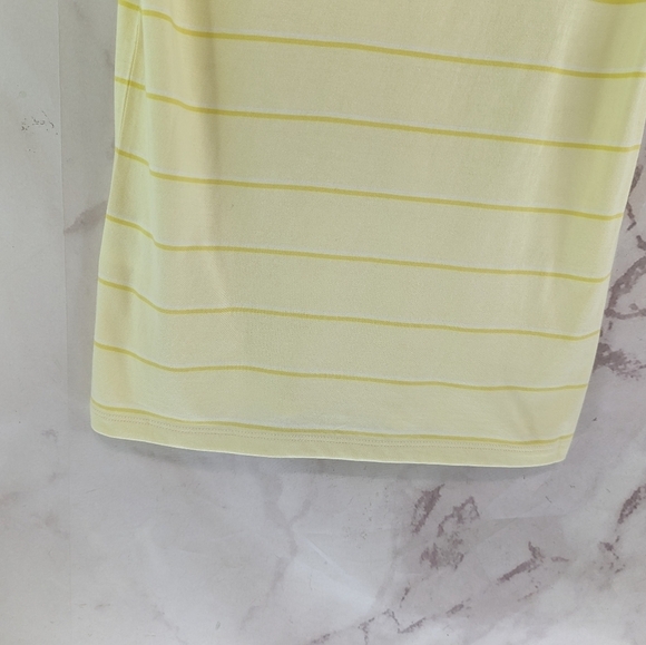 Everlane T Shirt Women Yellow Stripe Organic Cotton Crew Tee Longline - Picture 8 of 12